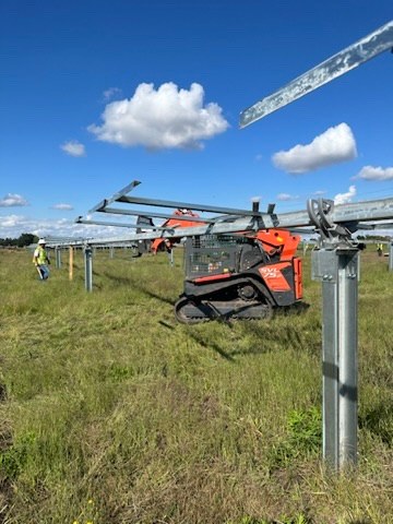 Equipment moving racking through the Havana CDCS site