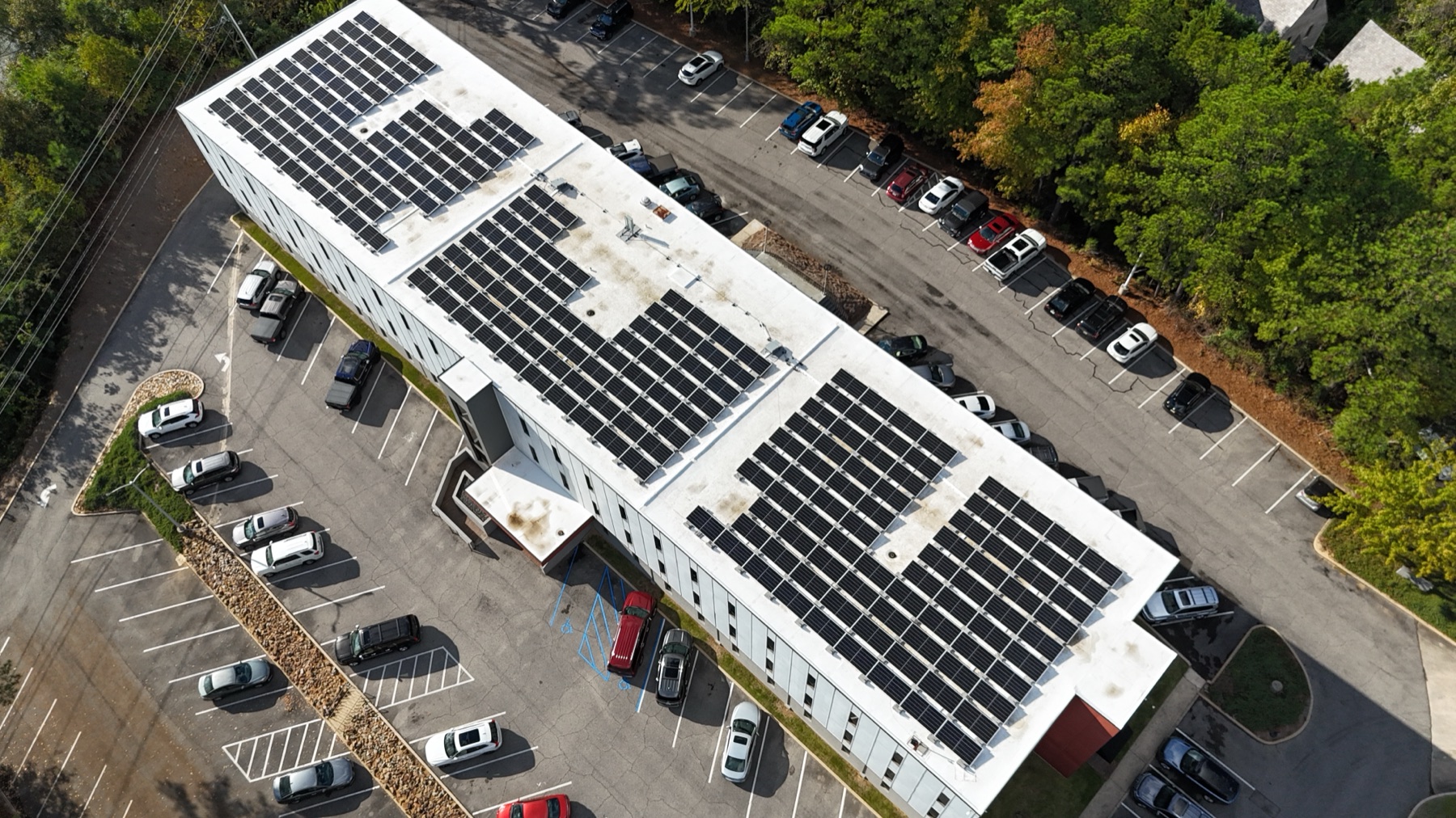 Installation work at Ladd Office Park