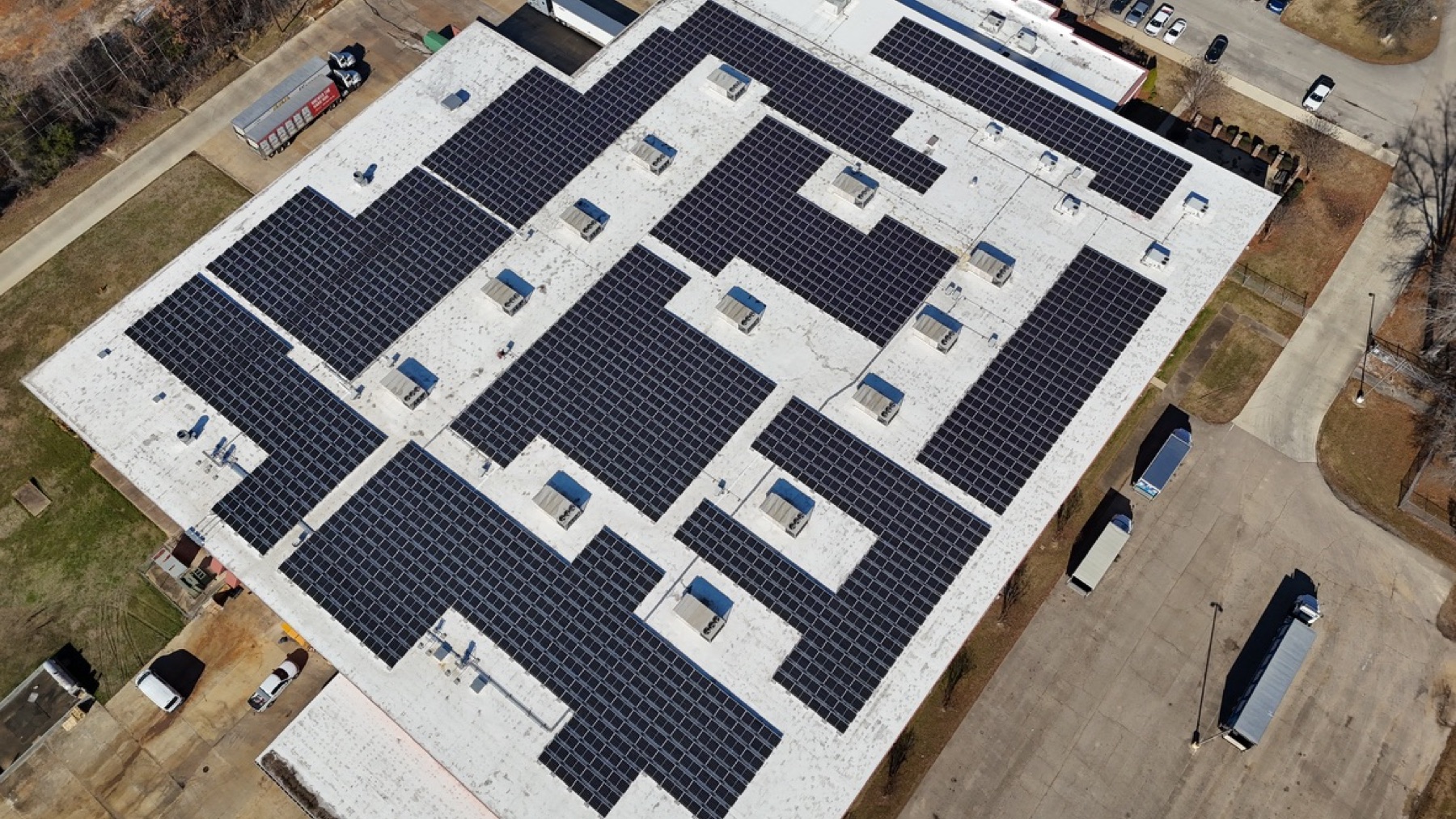 Mitchell Beverage solar installation