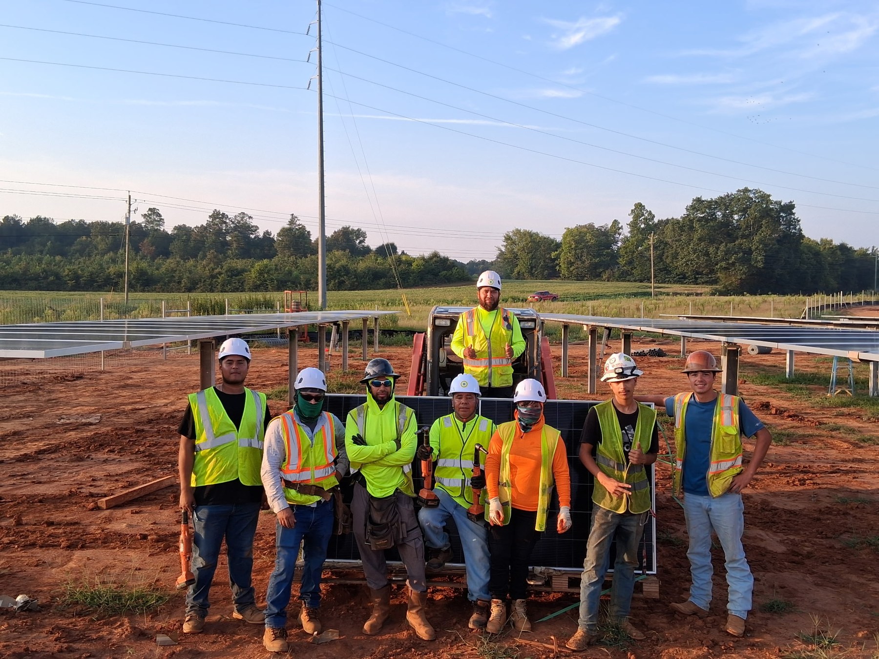 Murray Treadwell installation crew